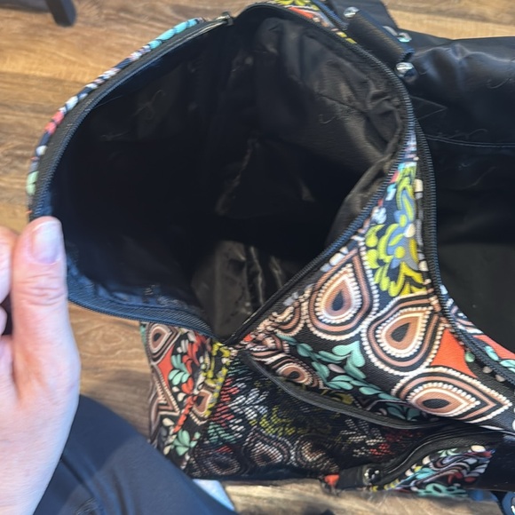 Vera Bradley Sierra Gym Duffle Overnight Carry-On Bag Floral Paisley Print - Picture 6 of 11